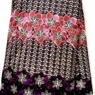 african lace fabric/guipure French lace fabric/Purple swiss lace fabric/5 yards