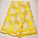 African Lace Fabric/Swiss Voile Lace/ blue  white African Lace Fabric/ 5 yards