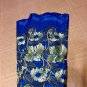 African Lace Fabric/Swiss Voile Lace/ blue voile lace with rhinestones 5yards