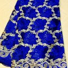 African Lace Fabric Swiss Lace Fabric Royal  Blue Guipure Lace French Lace 5yrds
