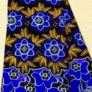 African Fabric Swiss Voile lace Big Voile Lace Royal Blue Gold Swiss Lace 5yards