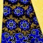 African Fabric Swiss Voile lace Big Voile Lace Royal Blue Gold Swiss Lace 5yards