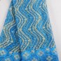 african lace fabric/French Lace fabric/ Blue African Lace fabric/5 yards