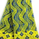 African lace fabric Swiss Lace fabric Tulle Lace fabric Yellow African Fabric 5y
