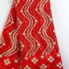 African lace fabric Swiss Lace fabric Tulle Lace fabric Red African Fabric 5yard