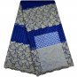 african lace fabric/French Lace fabric/Tulle Lace fabric/blue swiss lace/5 yards