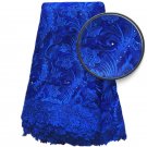 african lace fabric/French Lace fabric/Royal  Blue African Lace fabric/5 yards
