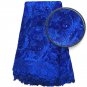 african lace fabric/French Lace fabric/Royal  Blue African Lace fabric/5 yards