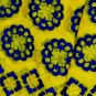 African Lace Fabric/Swiss Voile Lace/Yellow Blue African Lace fabric/Big Lace 5y