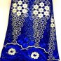 African Lace Fabric/Tulle  French Lace Fabric/Royal blue/African fabric/5yards