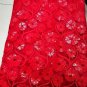 African lace fabric/Swiss Lace fabric/Red Tulle Lace fabric/French Lace/5 yards