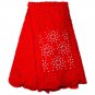 African Lace Fabric/Guipure lace fabric/Red Swiss Lace with rhinestones and bead