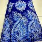 African Lace Fabric/Blue Tulle French Lace Fabric/African fabric/5yards