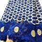 African lace fabric/Swiss Lace fabric/Blue French Tulle Lace fabric/5 yards