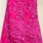 African fabric lace/Swiss Lace/Tulle Lace Fabric/Pink Swiss Lace with bead/5yard