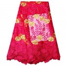African fabric lace/Swiss Lace/Tulle Lace Fabric/Pink Gold Swiss Lace/yard