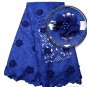 African Lace Fabric/Blue Guipure Lace Fabric/Swiss Lace fabric/5yards