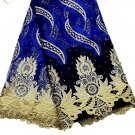 African lace fabric Swiss Lace fabric Tulle Lace fabric Blue Lace Fabric 5yard