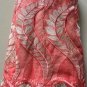 African lace fabric Swiss Lace fabric Tulle Lace fabric Peach Lace Fabric 5yard