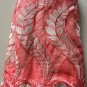 African lace fabric Swiss Lace fabric Tulle Lace fabric Peach Lace Fabric 5yard