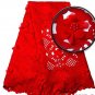 African Lace Fabric/Red Guipure Lace Fabric/Swiss Lace fabric/5yards