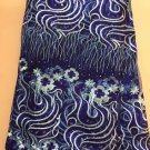 African lace fabric Swiss Lace fabric Tulle Lace fabric Blue Lace fabric 5yard