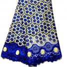 African lace fabric / Swiss Lace fabric / Blue French Tulle Lace fabric /5 yards