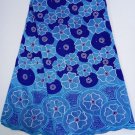 African Lace Fabric / Swiss Voile Lace / Blue African Lace Fabric / 5yard