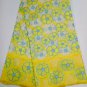 African Lace Fabric / Swiss Voile Lace / Yellow Blue African Lace Fabric / 5yard