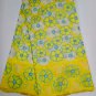 African Lace Fabric / Swiss Voile Lace / Yellow Blue African Lace Fabric / 5yard