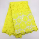 african lace fabric / guipure lace fabric / Yellow Guipure lace fabric / 5yards