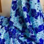 African lace fabric / Swiss Lace fabric / Blue Organza Laace fabric / 5 yards