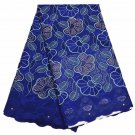 African Lace Fabric / Swiss Lace Fabric / Blue African Lace Fabric / 5 yards