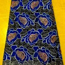 African Lace Fabric /Swiss Voile Lace /Blue Big Swiss Lace Fabric with stones