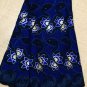 african lace fabric /  lace fabric / Blue Swiss Voile Lace Fabric / 5 yards