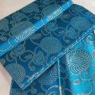 african headties gele & ipele, Blue Swiss Sego Headties & Ipele, 2pieces set