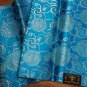 african headties gele & ipele, Blue Swiss Sego Headties & Ipele, 2pieces set