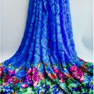 African Lace Fabric/ Guipure Lace Fabric / Blue African Lace fabric / 5 yards