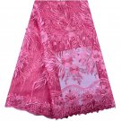 African Lace Fabric / Swiss Lace Fabric / Tulle Lace Fabric with beads & stones