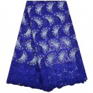African Lace Fabric/ Swiss Voile Lace / African Lace with rhinestones / 5 yards