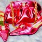 women shoe and bag / matching shoe and bag / fushia pink shoe & bag size 10.5