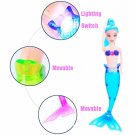 20cm New Luminous Led Light Mermaid Doll Toy Ariel Anna Elsa Dolls