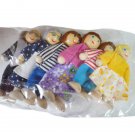 4pcs Baby Wooden Doll Family Members For Kids Children Prete Dolls