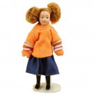 1 12 Dollhouse Miniature Cartoon Porcelain Doll Eat To Play 2 Dolls