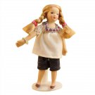 1 12 Dollhouse Miniature Cartoon Porcelain Doll Eat To Play 5 Dolls
