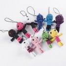 10pcs Wholesale New Style Voodoo Doll Keychains Little Voodo 3 Dolls