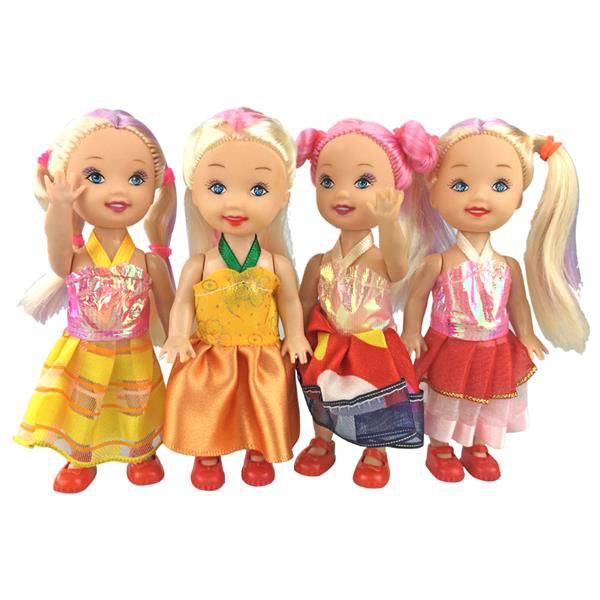 4psc Set Mini Plastic Dolls Random Mixed Sorts Fashion Surpr 2 Dolls