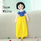 60cm Plush Princess Snow White Ariel Rapunzel Merida Cindere 2 Dolls