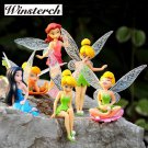 6pcs Set Christmas Kids Gift Tinkerbell Dolls Flying Flower 3 Dolls