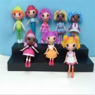 8pcs Lot Different Types Shapes 8cm Height Mini Lalaloopsy K 2 Dolls